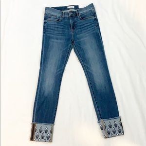 Women’s Loft modern skinny jean with cuffs
